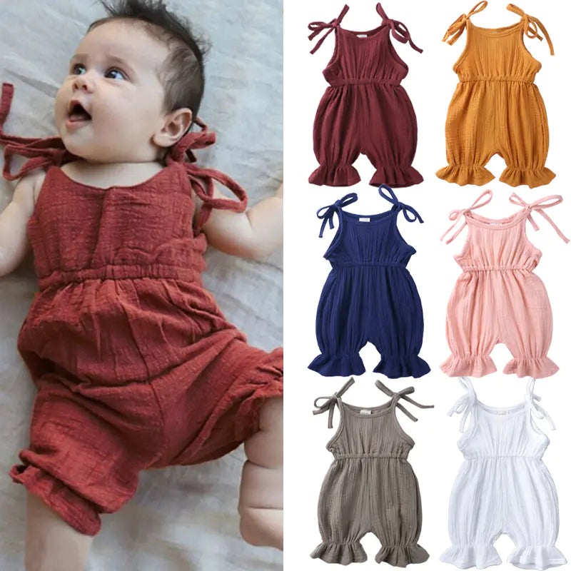 2020 Summer Baby Romper with Lace Trim (Cute Design)