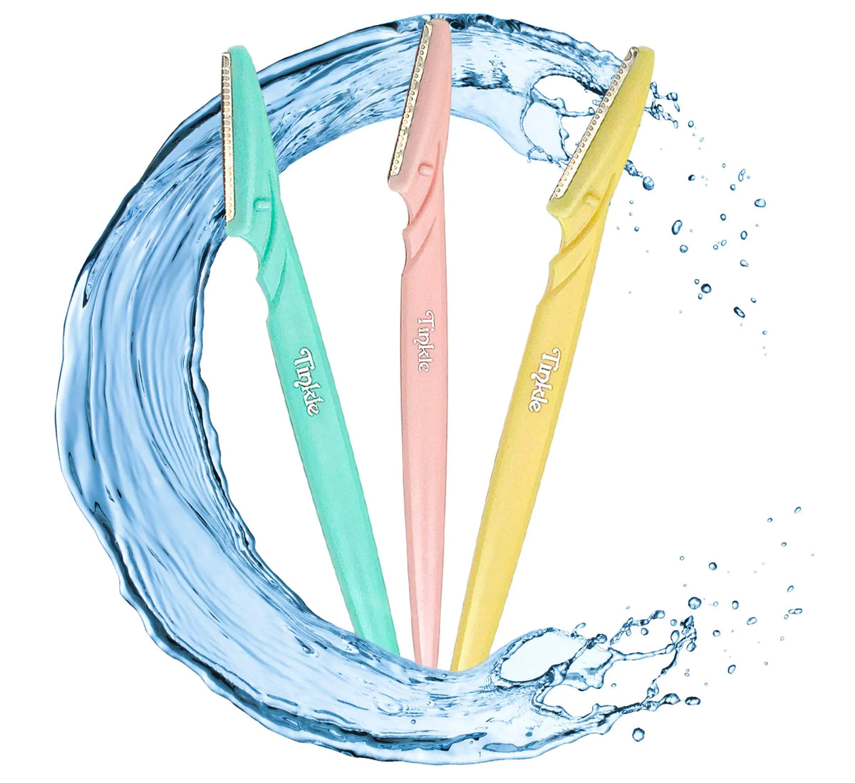 Dorco Tinkle Eyebrow Razors | 3-Pack Precision Dermaplane Tools | Safe &amp; Easy Facial Hair Removal | Ideal for Spa Days &amp; Beauty Gift Sets 1pk