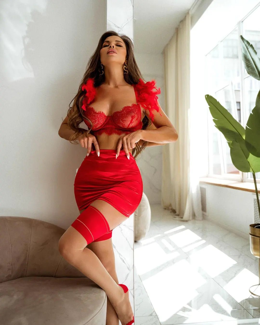 4 Piece Lace Up Underwear &amp; Bra - Rieworkes