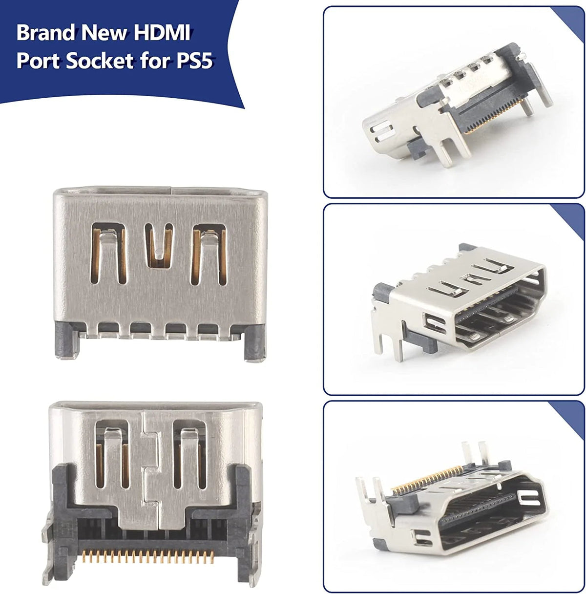 5 Pack OEM HDMI Port Connector Socket Replacement For Sony PlayStation 5 PS5 USA - Rieworkes