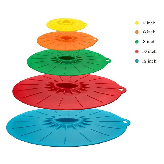 5 PCS Set Silicone Microwave Bowl Cover - Rieworkes
