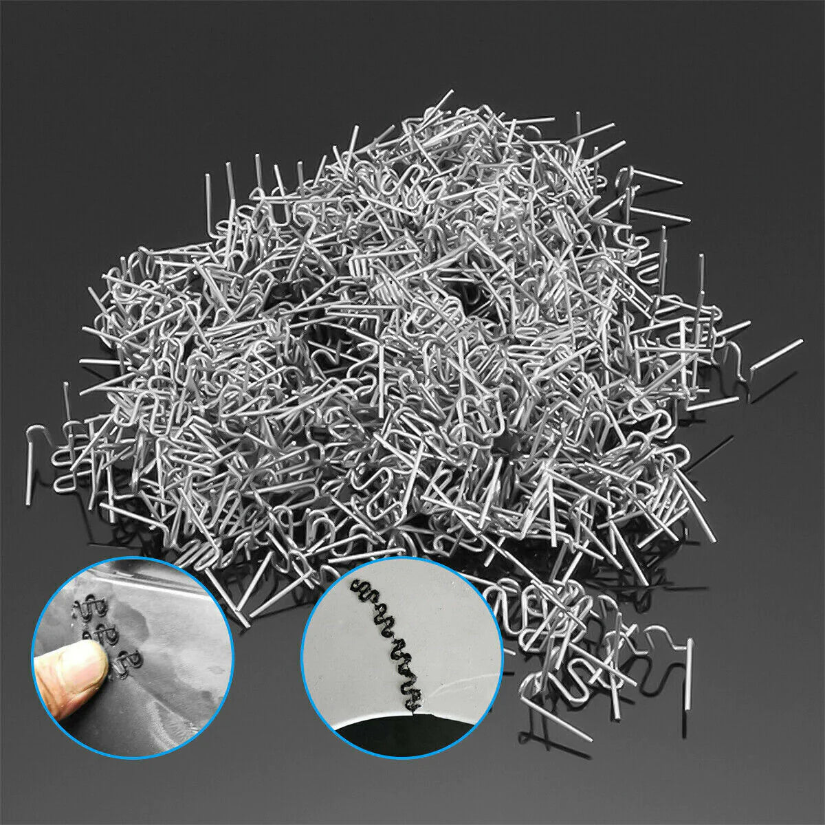 500PCS Hot Stapler Staples Repair Kit For Plastic Welder Gun Car Bumper Fender - Rieworkes