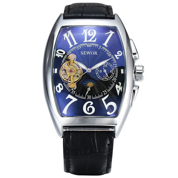 Men's Tourbillon Automatic Mechanical Watch with Skeleton Design Mimarta