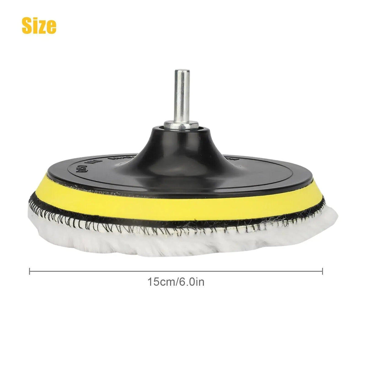 5PCS 6" Buffing Polishing Pad Wool Wheel Mop Kit For Car Polisher Drill Adapter - Rieworkes