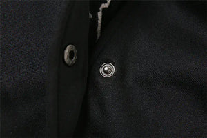 Metallic Cropped Varsity Jacket