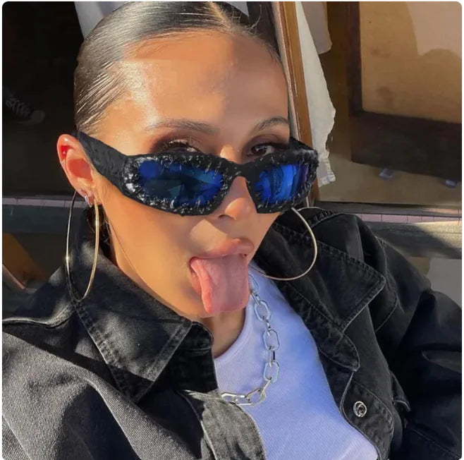 Punk Cat-Eye Fashion Sunglasses – Unisex Statement Shades Rieworkes