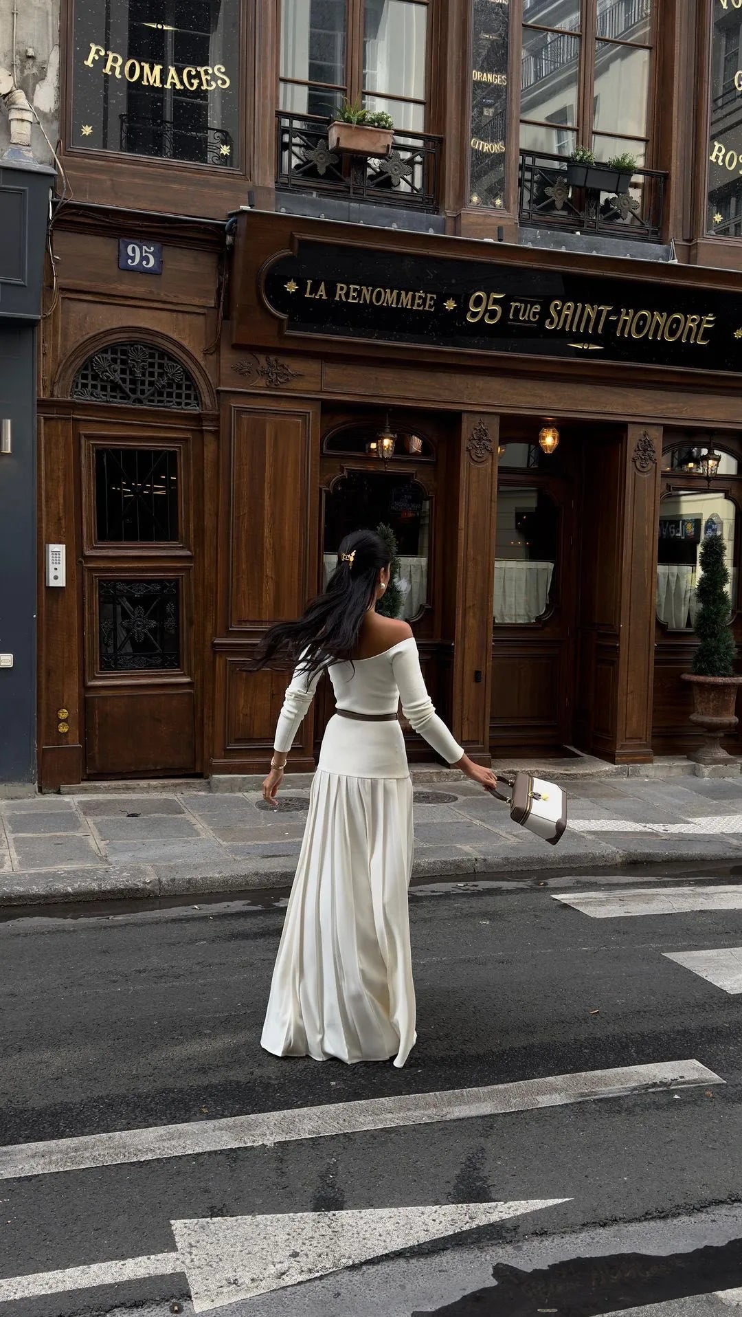 Elegant Retro Split Dress Mimarta