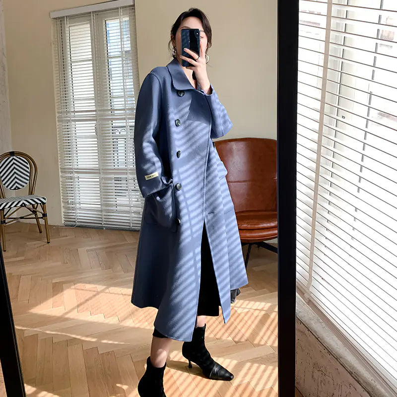 2020 Autumn Winter Women&#39;s Luxury Cashmere Coat