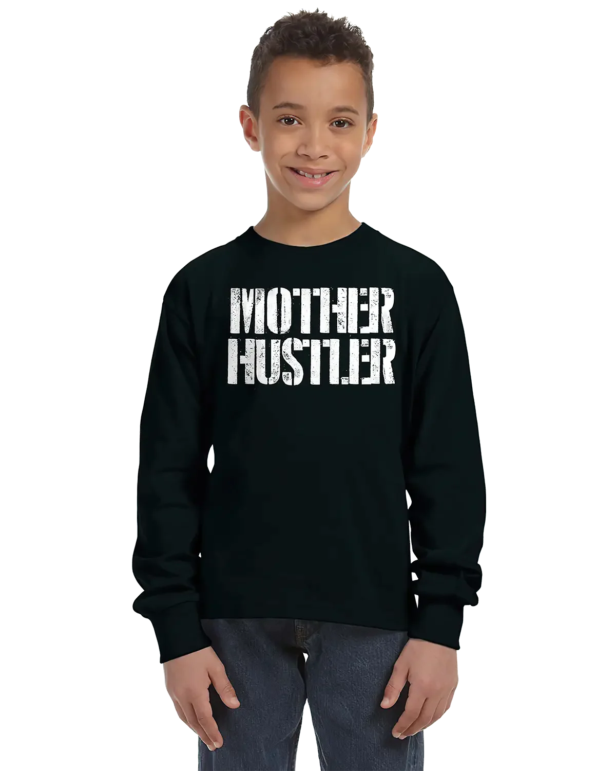 Mother Hustler Unisex Kids Long Sleeve T-Shirt