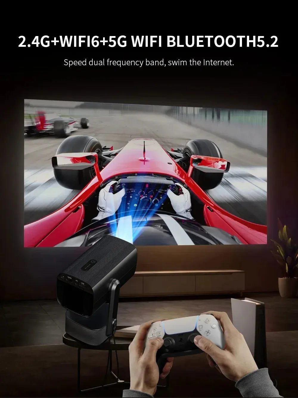 Portable 4K Android Projector Mimarta