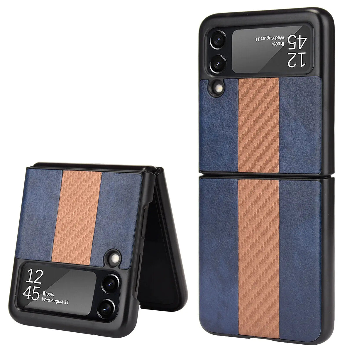 For Samsung Galaxy Z Flip 3 5G Slim Folding Leather Shockproof Phone Case Cover Rieworkes