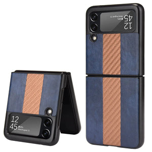 For Samsung Galaxy Z Flip 3 5G Slim Folding Leather Shockproof Phone Case Cover Rieworkes