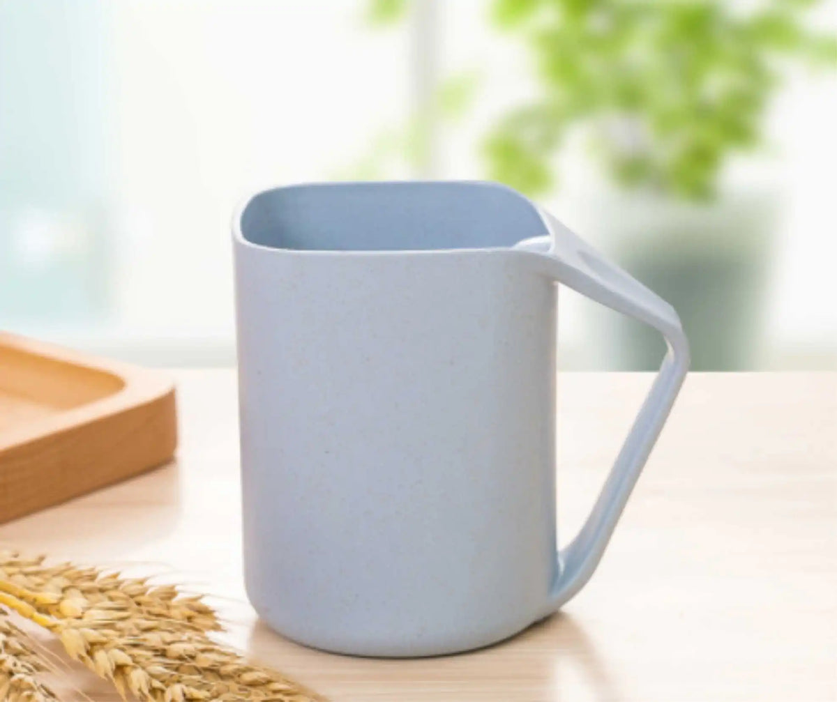 Wheat Square Mouth Oblique Toothbrush Cup