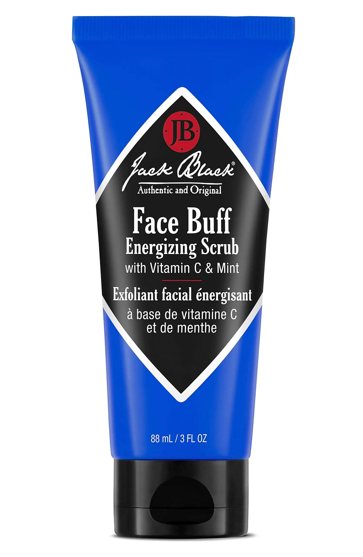 Jack Black Face Buff Energizing Scrub, 6 Fl Oz – Vitamin C &amp; Mint – Deep Cleaning Pre-Shave Cleanser, Men’s Facial Scrub, Remove Oil, Dirt &amp; Dead Skin, Men’s Cleanser, Hydrating Skincare 6 Fl Oz (Pack of 1)