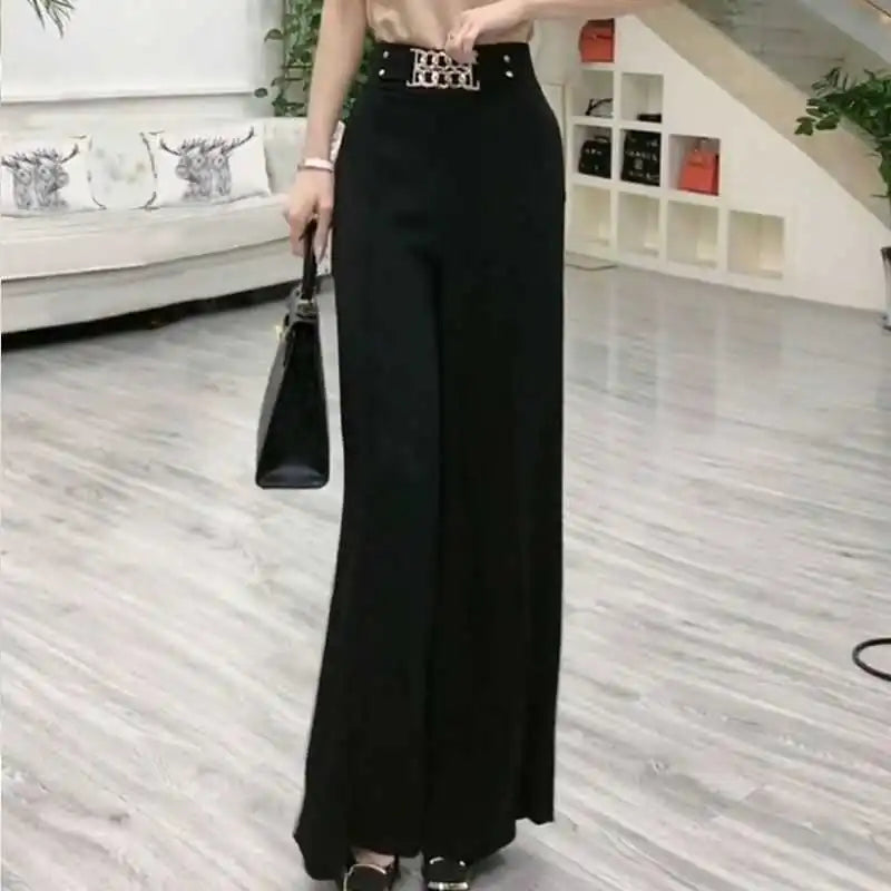 2023 Women&#39;s Casual Wide-Leg Skirt Set for Summer