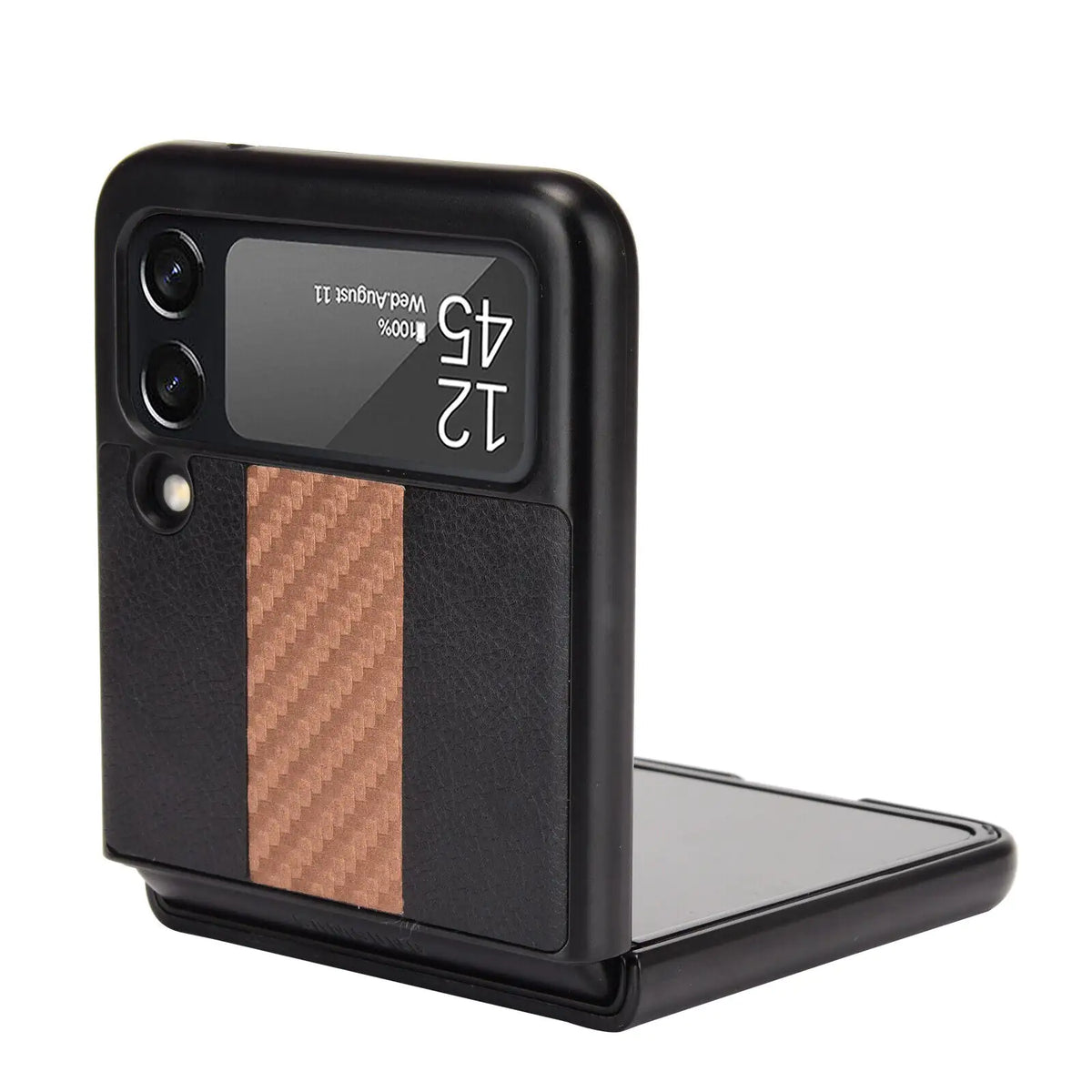 For Samsung Galaxy Z Flip 3 5G Slim Folding Leather Shockproof Phone Case Cover Rieworkes