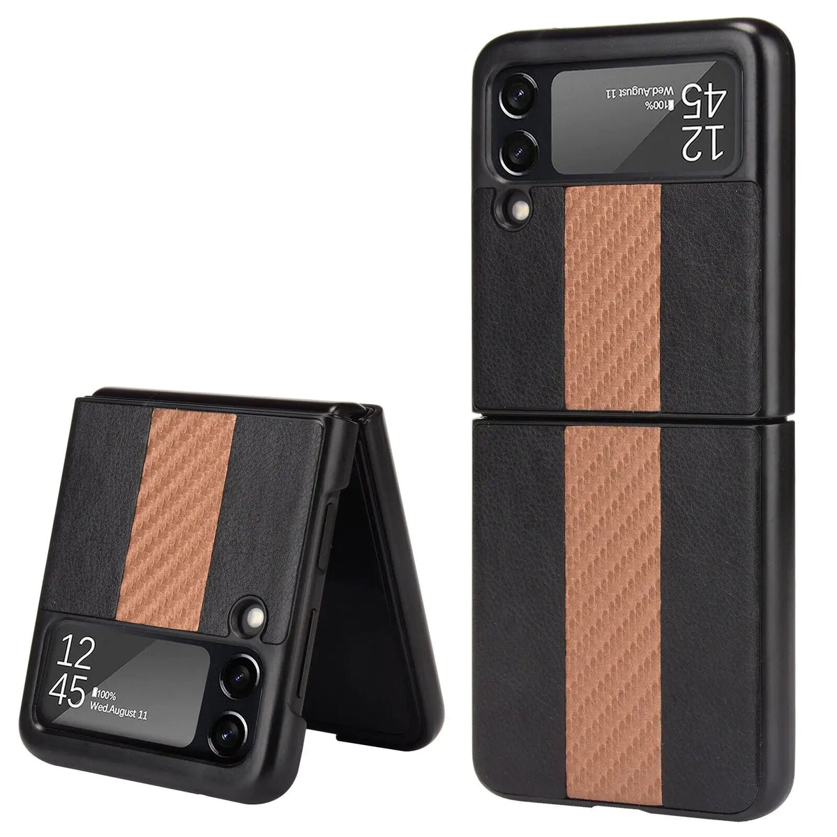 For Samsung Galaxy Z Flip 3 5G Slim Folding Leather Shockproof Phone Case Cover Rieworkes