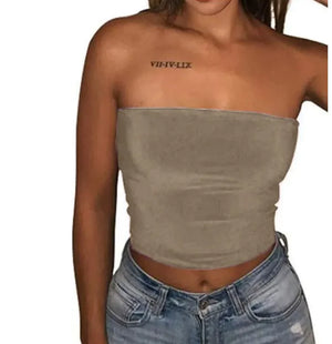 Exposed belly button wrap chest