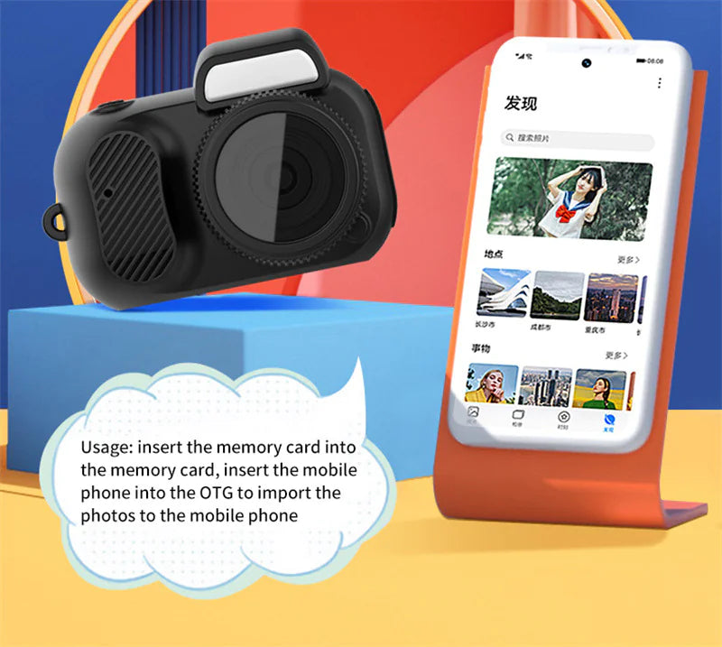 Compact 1080p HD Retro Mini Camera - Perfect Pocket-Sized Gift for Any Occasion! Mimarta