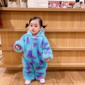 Cute Animal Baby Jumpsuit With Hooded Zipper Mimarta