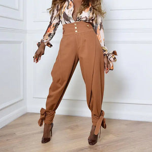 High Waisted Casual Workwear Leggings