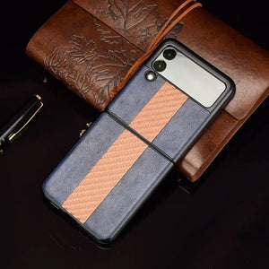 For Samsung Galaxy Z Flip 3 5G Slim Folding Leather Shockproof Phone Case Cover Rieworkes
