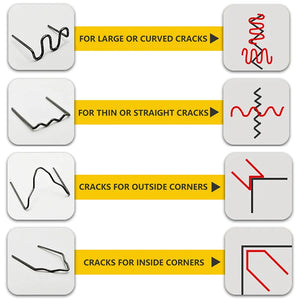 Hot Stapler Car Bumper Fender Fairing Welder Gun Plastic Repair Kit +600 Staples Rieworkes