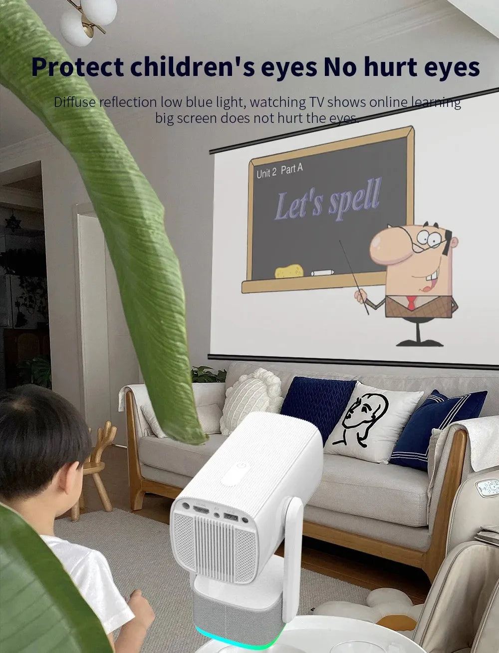 Portable 4K Android Projector Mimarta