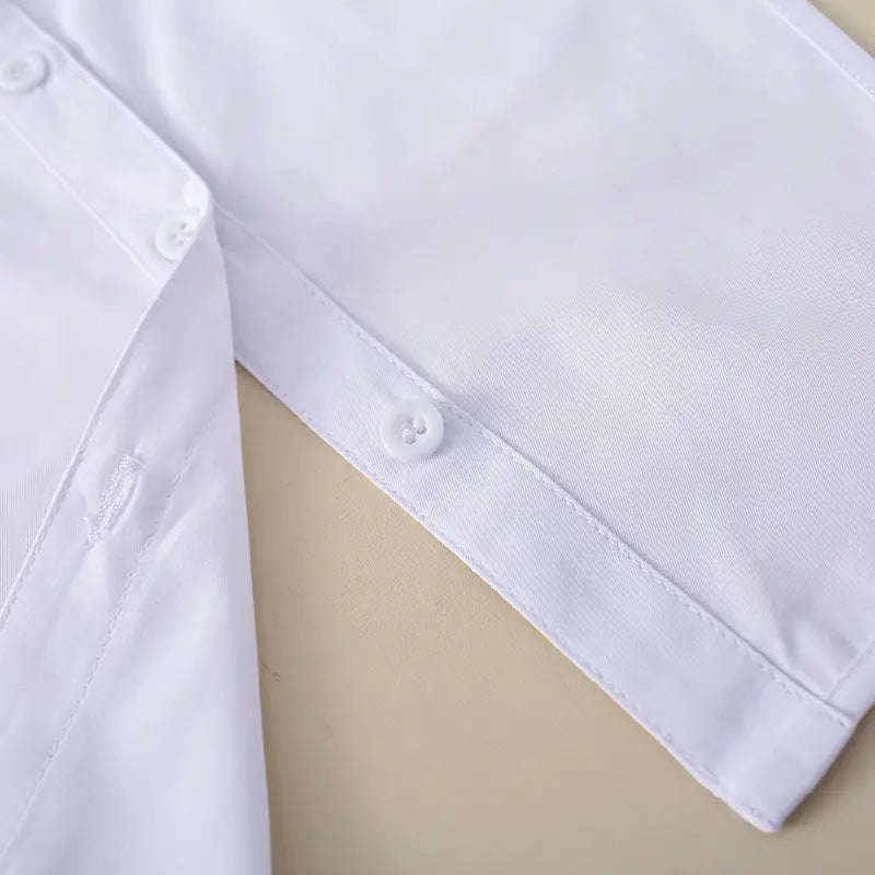 2023 Women&#39;s White Shirt Faux Collar Accessory