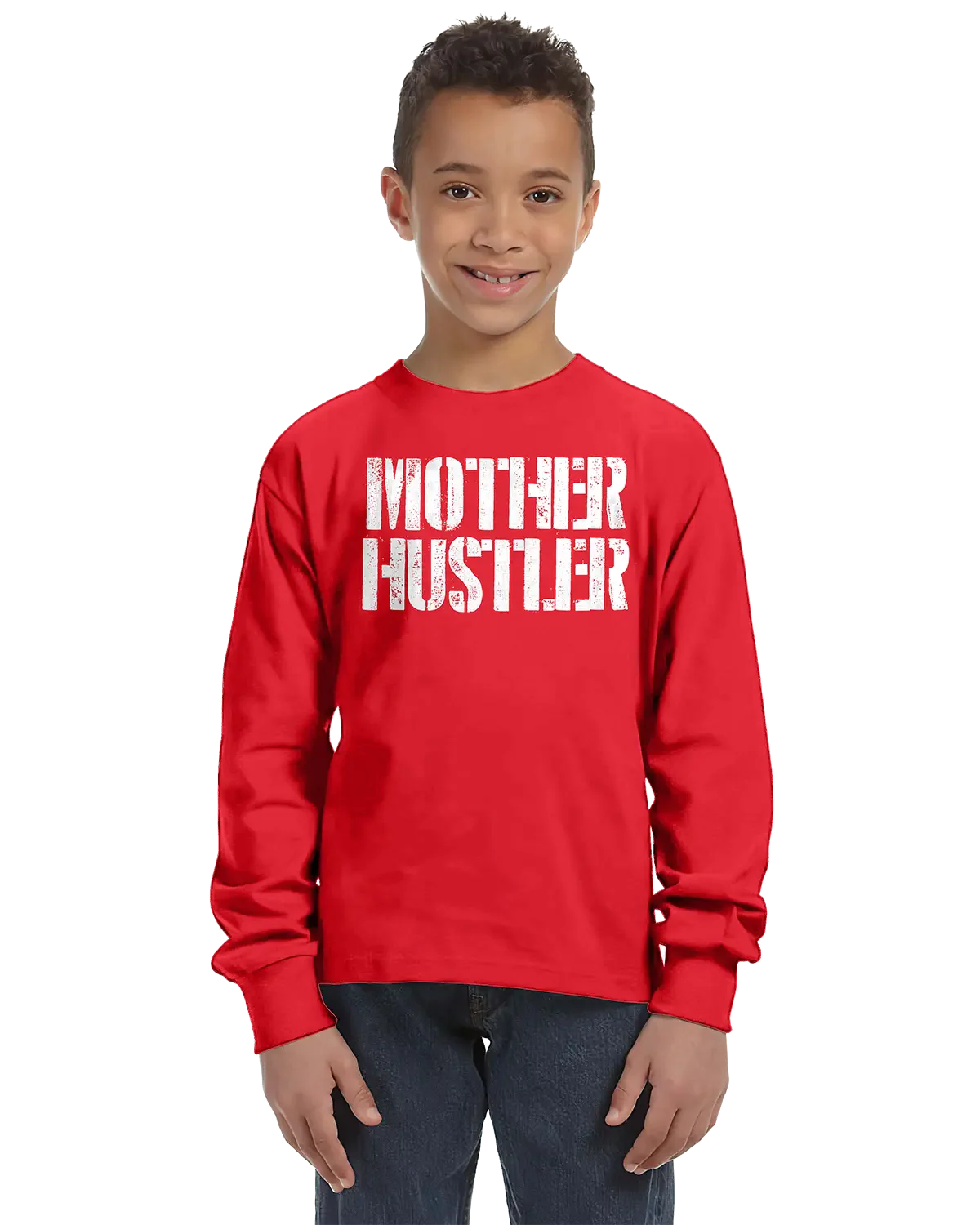 Mother Hustler Unisex Kids Long Sleeve T-Shirt