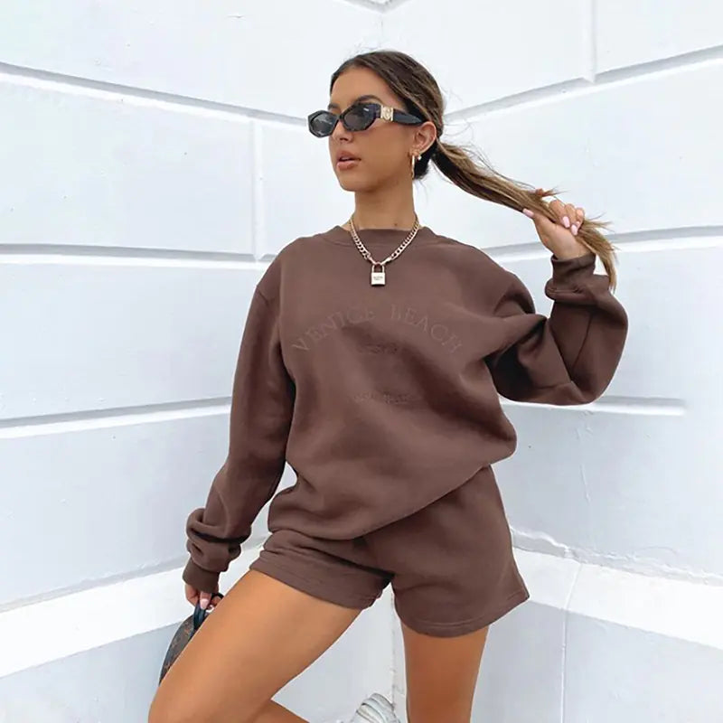 2023 Autumn Winter Women&#39;s Casual Hoodie Set