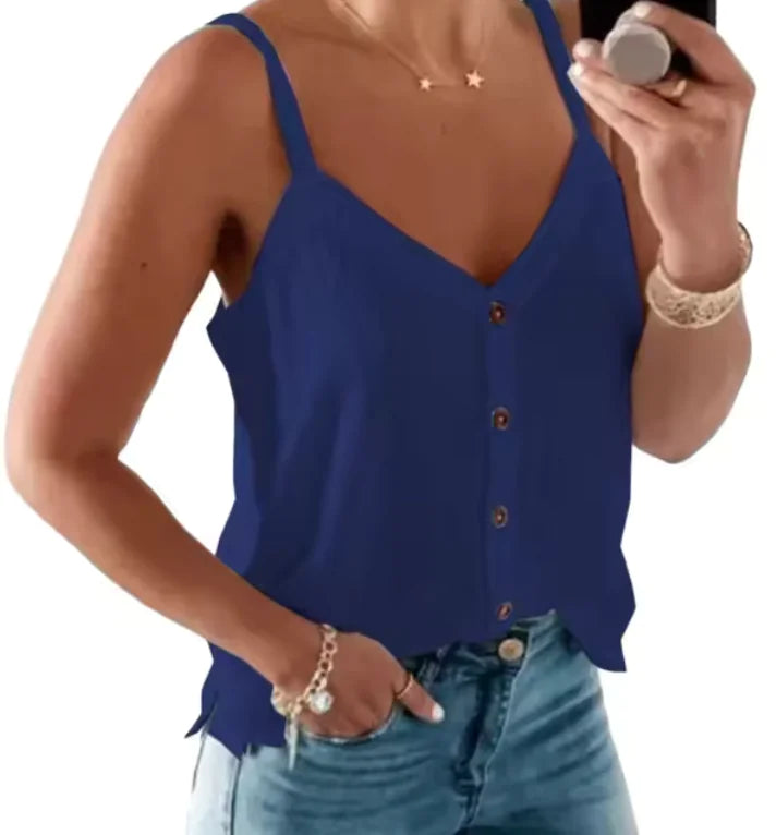 Elegant Off-Shoulder Suspender Blouse - Solid Color, Loose Fit, Stylish &amp; Comfortable