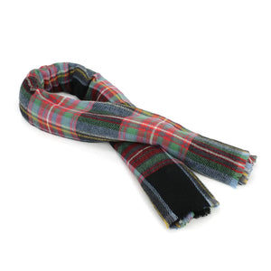 American Trends Womens Fall Winter Scarf Plaid Tassel Soft Warm Blanket Scarves Womens Shawl Wraps One Size Red & Black Rieworkes