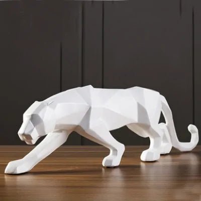 Abstract Resin Leopard Statue: Modern Home Office Decoration Gift - Rieworkes