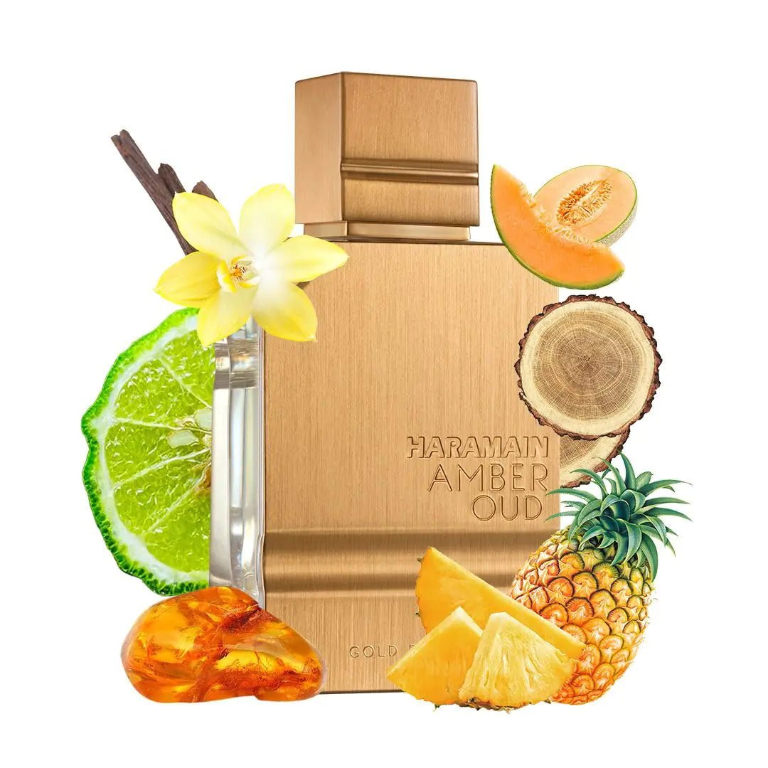 Al Haramain Amber Oud Gold Edition - Arabian Perfume for Women and Men - Eau de Parfum Spray with Notes of Bergamot, Melon, Pineapple, Amber, Woody Accord, and Musk - 2 oz - Rieworkes