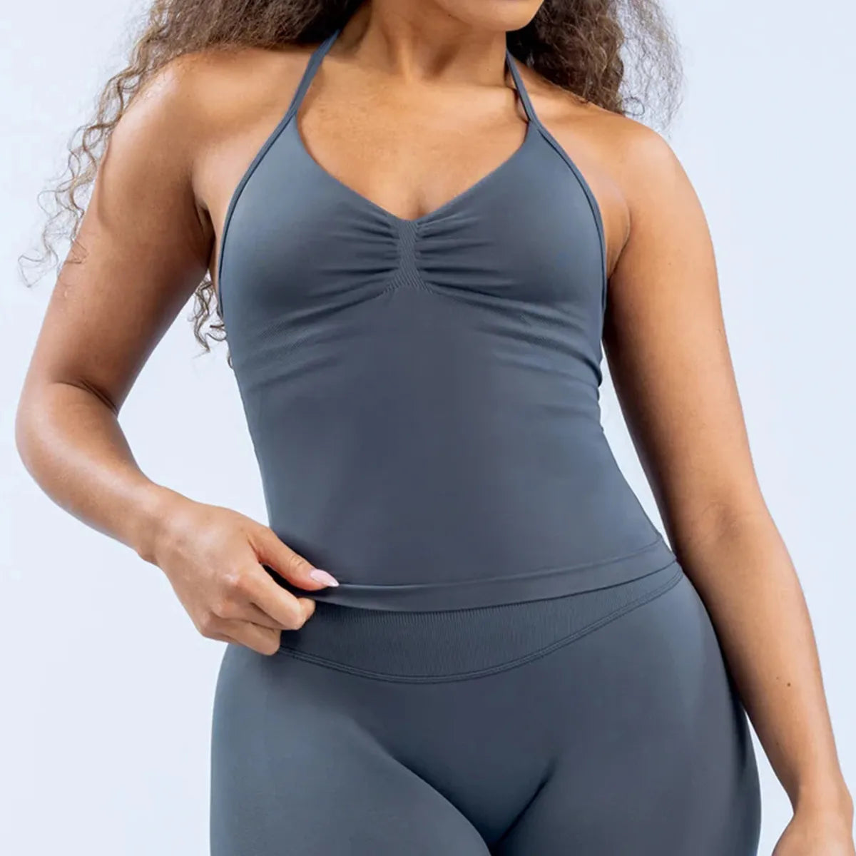 Matte Nylon Seamless Sports Vest Top Rieworkes