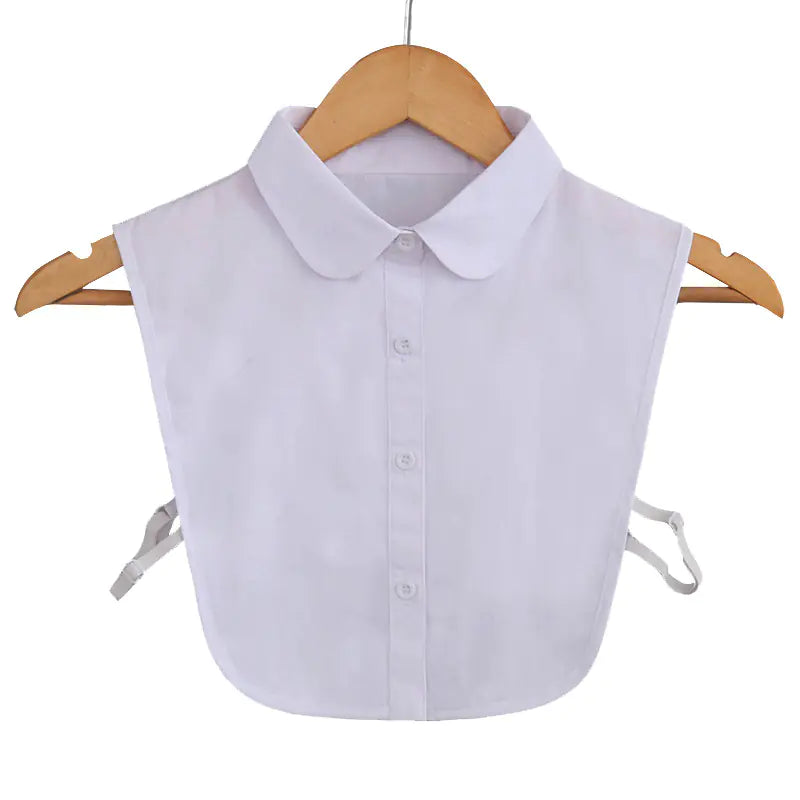 2023 Women&#39;s White Shirt Faux Collar Accessory