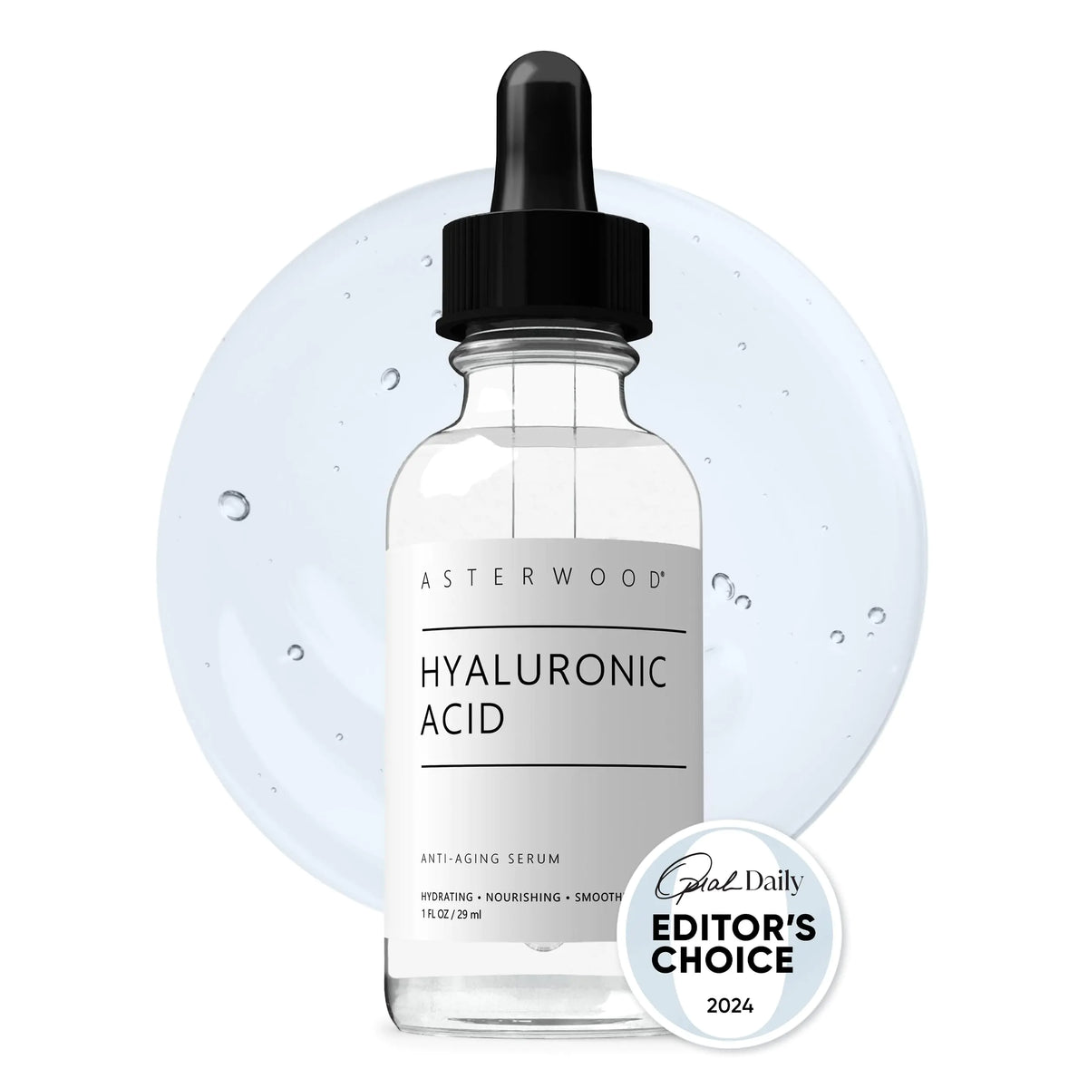 Pure Hyaluronic Acid Serum for Face - Plumping, Anti-Aging &amp; Hydrating - Fragrance-Free, Pairs Well with Vitamin C Face Serum &amp; Hylunaric Acid Moisturizer, 29ml/1 oz 1 Fl Oz (Pack of 1)