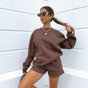 2023 Autumn Winter Women's Casual Hoodie Set