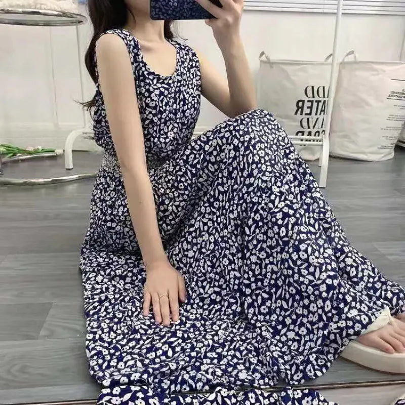 Batik Printed Cotton Dress and Skirt Combo