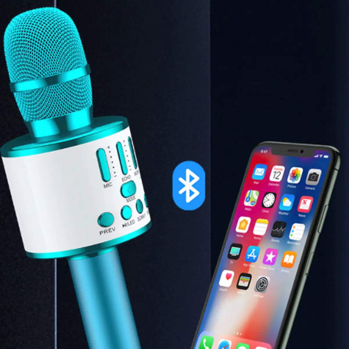 Karaoke Party Microphone With Bluetooth Rieworkes