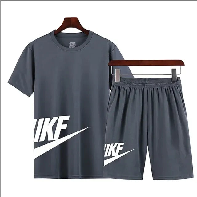Luxury Men's T-Shirt and Shorts Set for Teens (2 Pieces)
