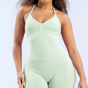 Matte Nylon Seamless Sports Vest Top Rieworkes