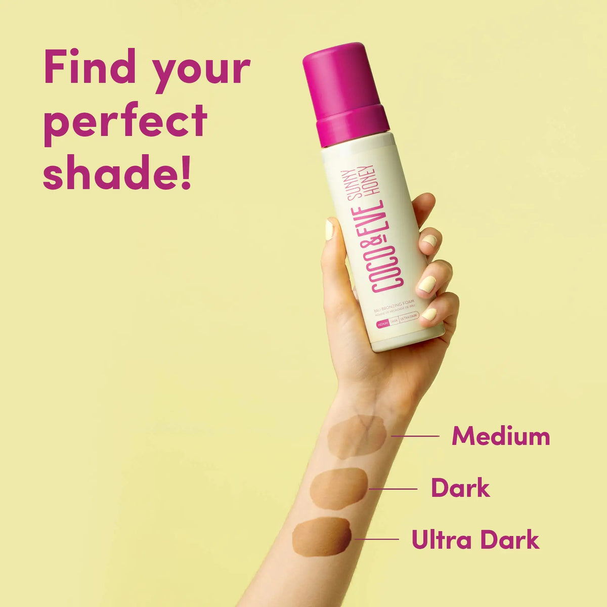 Coco &amp; Eve Self Tanner Mousse Kit - All Natural| Sunless Instant Tanning Lotion with Bronzer &amp; Mitt Applicator | Sunny Honey Bali Bronzing Kit (Ultra Dark) Ultra Dark