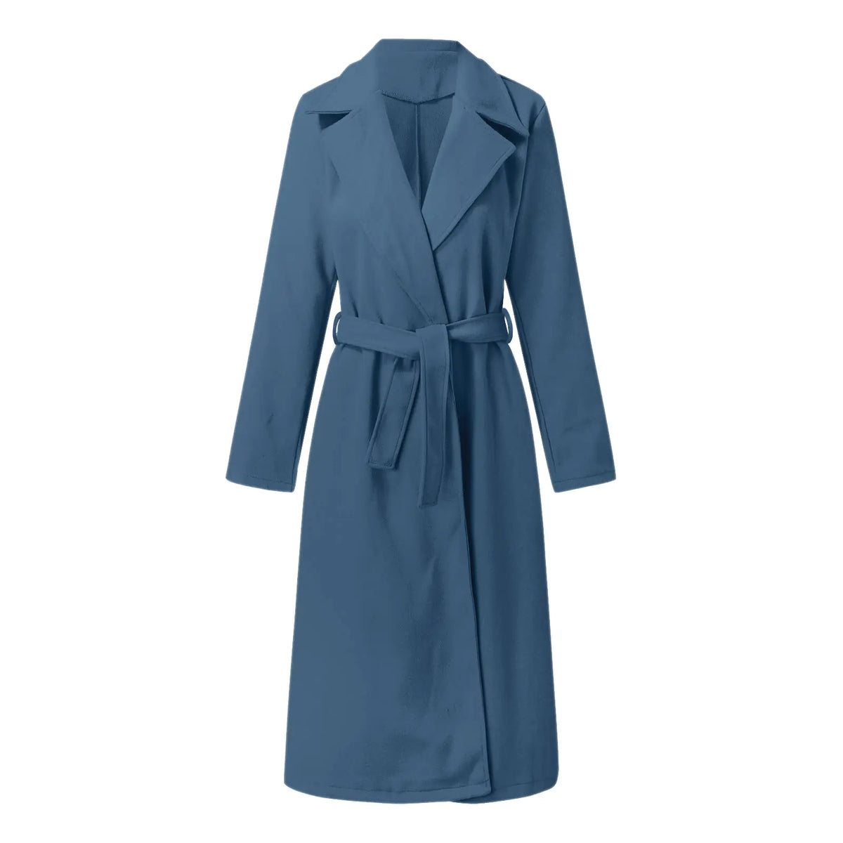 2023 Fall Winter Women&#39;s Long Solid Color Coat