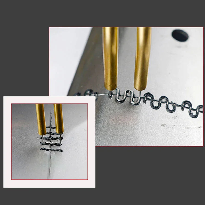 Hot Stapler Car Bumper Fender Fairing Welder Gun Plastic Repair Kit +600 Staples Rieworkes