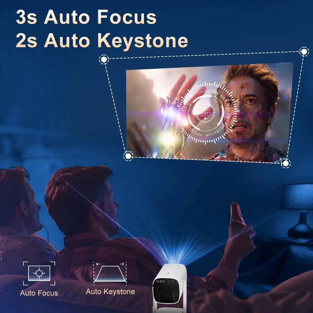 Portable 4K Android Projector Mimarta