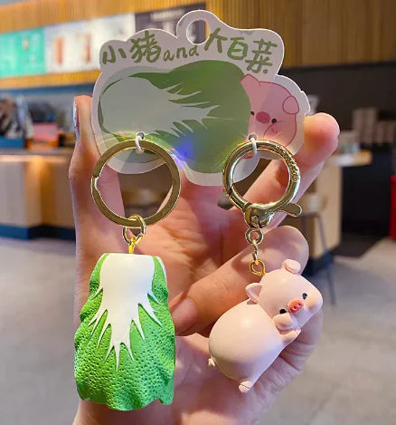 Couple A Pair Of Buckles Creative Keychain Rieworkes