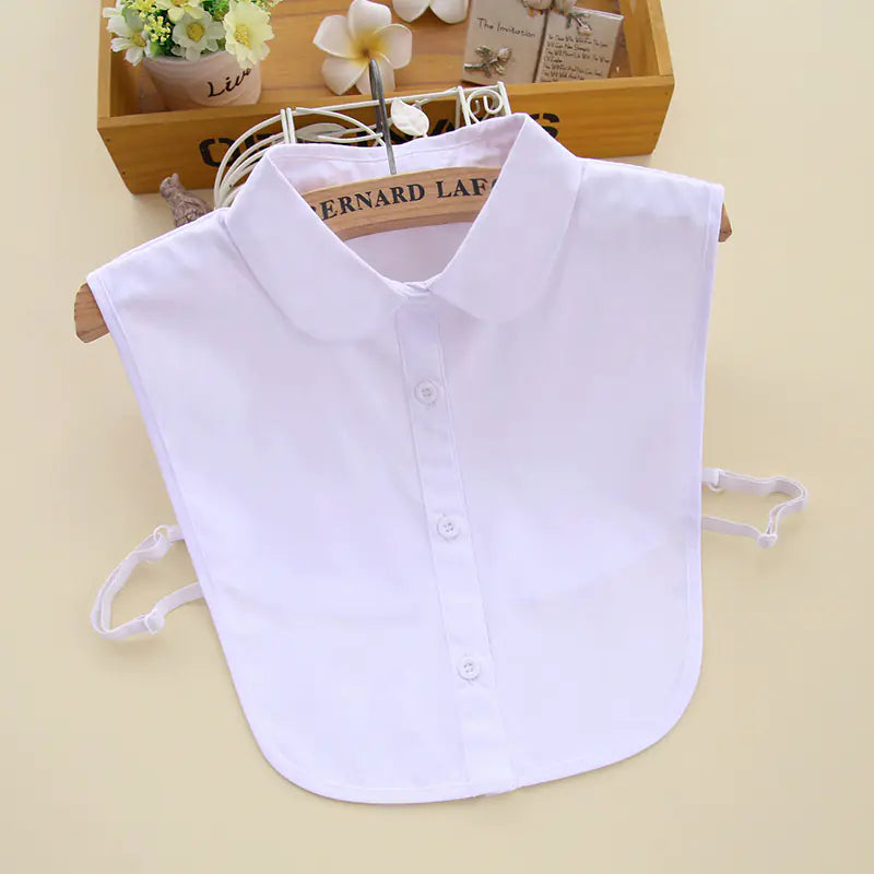 2023 Women&#39;s White Shirt Faux Collar Accessory