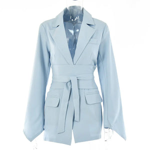 2022 Summer Women's Casual Suit with Long Sleeve Jacket